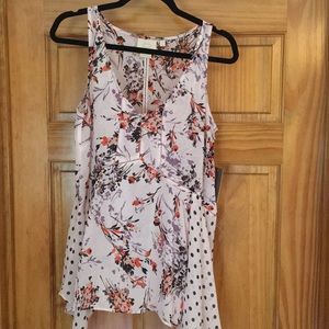 Anthropologie Flowery Foley tank top